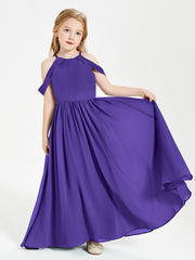 Robes de Demoiselle d'Honneur Junior à Hors de l'Épaule de Rêve Régence
