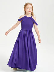 Robes de Demoiselle d'Honneur Junior à Hors de l'Épaule de Rêve Régence