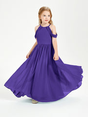 Robes de Demoiselle d'Honneur Junior à Hors de l'Épaule de Rêve Régence