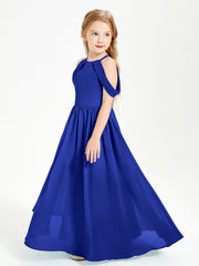 Robes de Demoiselle d'Honneur Junior à Hors de l'Épaule de Rêve Bleu Royale