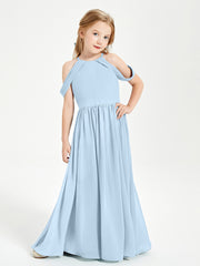 Robes de Demoiselle d'Honneur Junior à Hors de l'Épaule de Rêve Bleu Ciel