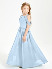Robes de Demoiselle d'Honneur Junior à Hors de l'Épaule de Rêve Bleu Ciel