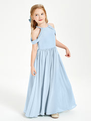 Robes de Demoiselle d'Honneur Junior à Hors de l'Épaule de Rêve Bleu Ciel