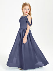 Robes de Demoiselle d'Honneur Junior à Hors de l'Épaule de Rêve Orageux