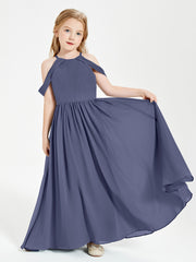Robes de Demoiselle d'Honneur Junior à Hors de l'Épaule de Rêve Orageux
