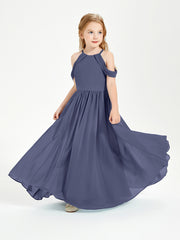 Robes de Demoiselle d'Honneur Junior à Hors de l'Épaule de Rêve Orageux