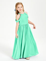 Robes de Demoiselle d'Honneur Junior à Hors de l'Épaule de Rêve Turquoise