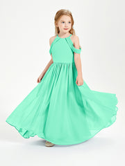 Robes de Demoiselle d'Honneur Junior à Hors de l'Épaule de Rêve Turquoise