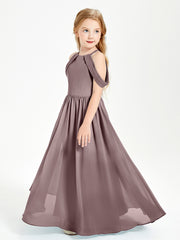 Robes de Demoiselle d'Honneur Junior à Hors de l'Épaule de Rêve Vintage Mauve