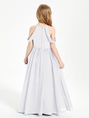 Robes de Demoiselle d'Honneur Junior à Hors de l'Épaule de Rêve Blanc