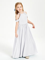 Robes de Demoiselle d'Honneur Junior à Hors de l'Épaule de Rêve Blanc