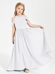 Robes de Demoiselle d'Honneur Junior à Hors de l'Épaule de Rêve Blanc