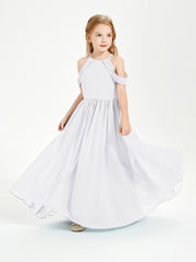 Robes de Demoiselle d'Honneur Junior à Hors de l'Épaule de Rêve Blanc